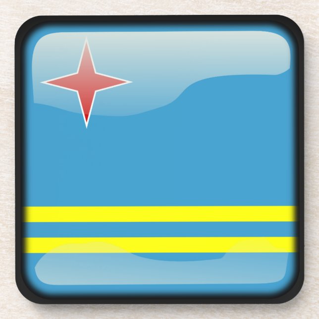 Dessous-de-verre Drapeau d'Aruba (Devant)