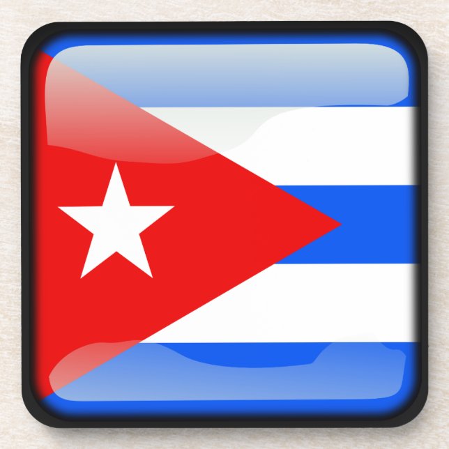 Dessous-de-verre Drapeau de Cuba (Devant)