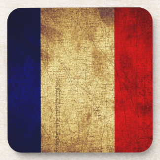 Dessous-de-verre Drapeau de France à Grunge