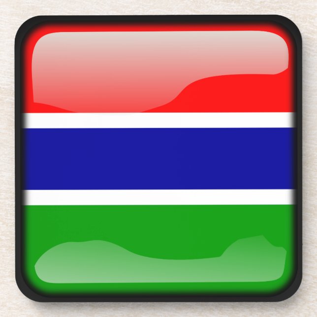 Dessous-de-verre Drapeau de Gambie (Devant)