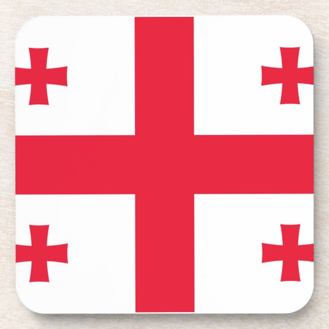 Dessous-de-verre Drapeau de Géorgie (Devant)