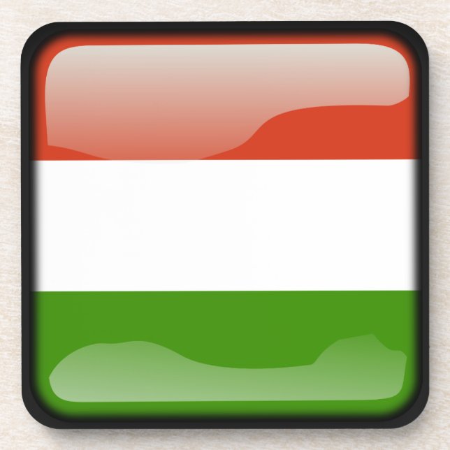 Dessous-de-verre Drapeau de Hongrie (Devant)