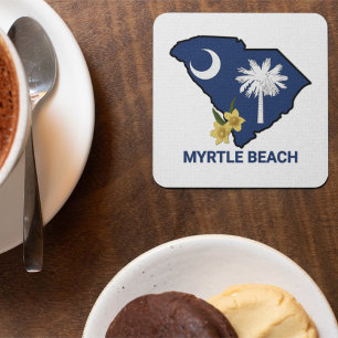 Dessous-de-verre Drapeau de la Caroline du Sud Fleur de l'État Jess