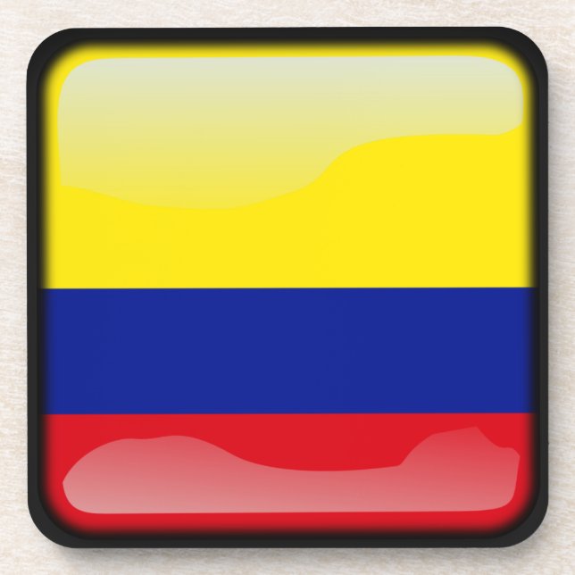 Dessous-de-verre Drapeau de la Colombie (Devant)