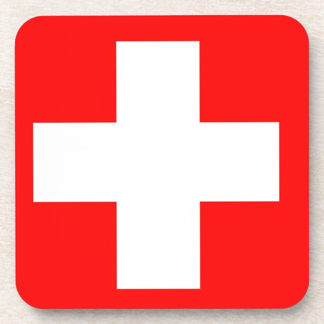 Dessous-de-verre Drapeau de la Suisse (Devant)