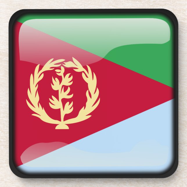 Dessous-de-verre Drapeau de l'Érythrée (Devant)