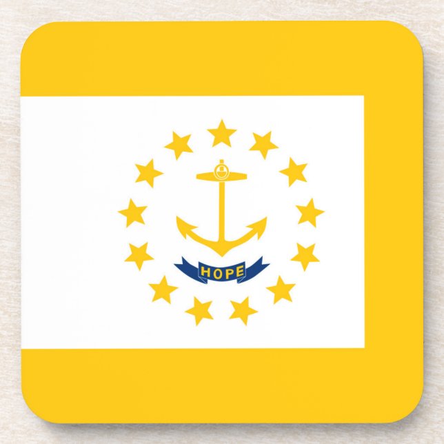 Dessous-de-verre Drapeau de l'État de Rhode Island (Devant)