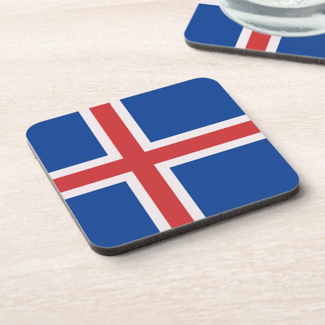 Dessous-de-verre Drapeau de l'Islande (Côté gauche)