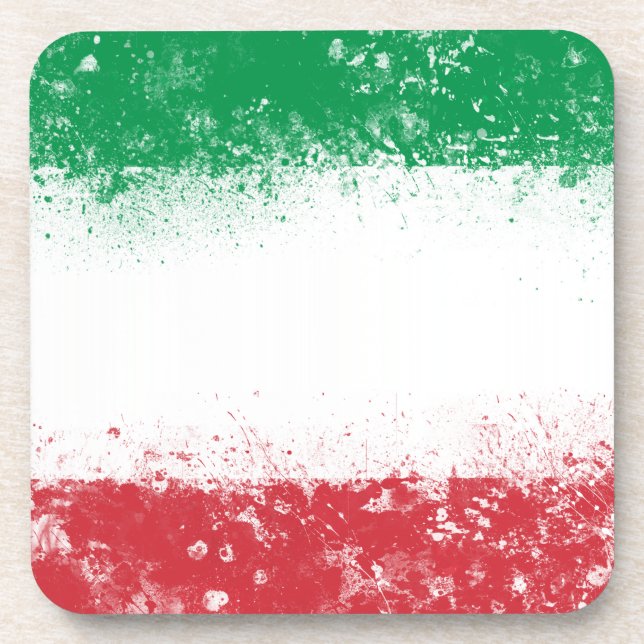 Dessous-de-verre Drapeau de l'Italie (Devant)