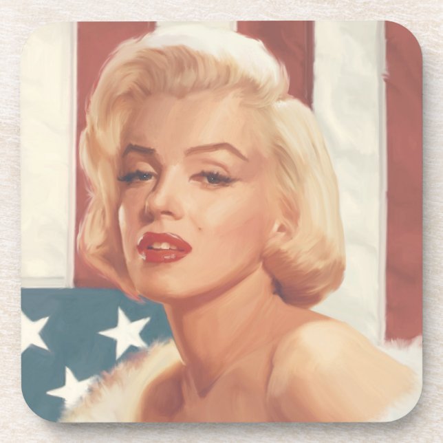 Dessous-de-verre Drapeau de Marilyn (Devant)