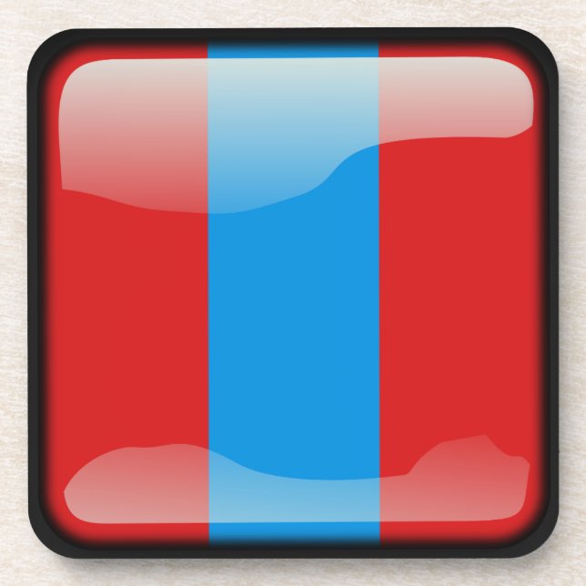 Dessous-de-verre Drapeau de Mongolie (Devant)