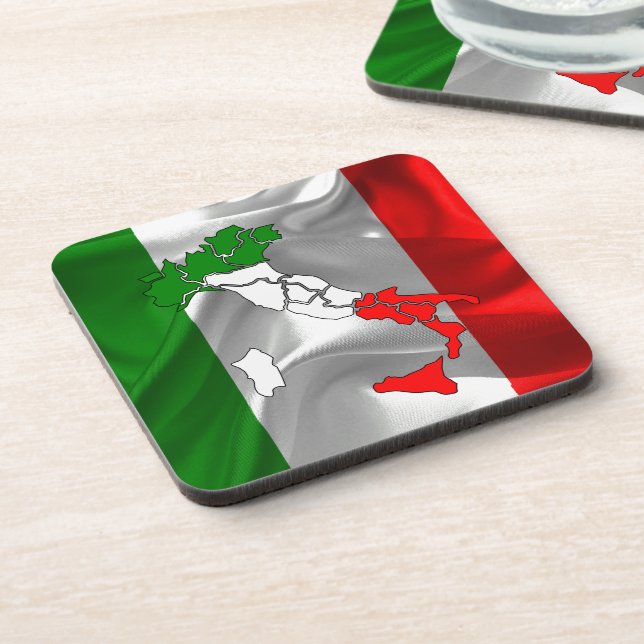 Dessous-de-verre Drapeau de ondulation italien (Côté gauche)
