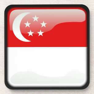 Dessous-de-verre Drapeau de Singapour