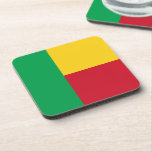 Dessous-de-verre Drapeau du Bénin<br><div class="desc">Un cadeau idéal pour tous ceux qui sont patriotes de leur pays !</div>