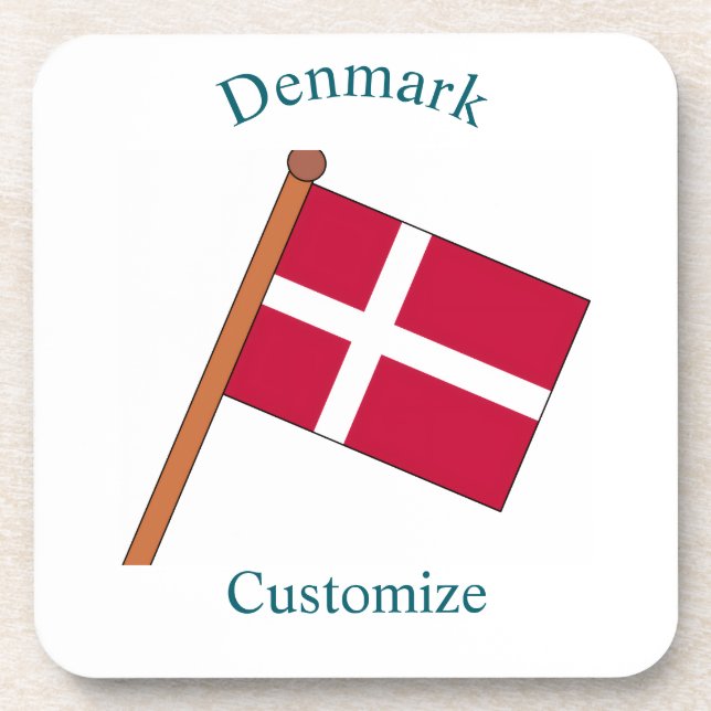 Dessous-de-verre Drapeau du Danemark Thunder_Cove (Devant)