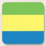Dessous-de-verre Drapeau du Gabon<br><div class="desc">Merci d'être venu au Gabon aujourd'hui ! N'hésitez pas à customiser ceci pour répondre à vos besoins !</div>