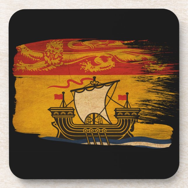 Dessous-de-verre Drapeau du Nouveau-Brunswick (Devant)