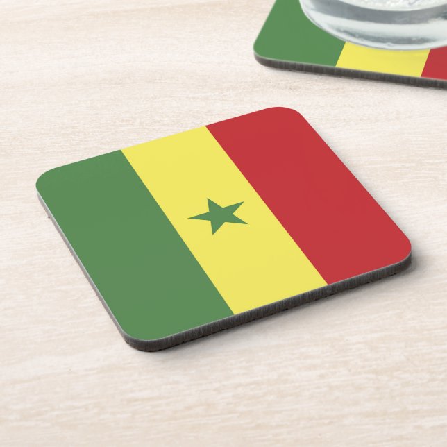 Dessous-de-verre Drapeau du Sénégal (Côté gauche)