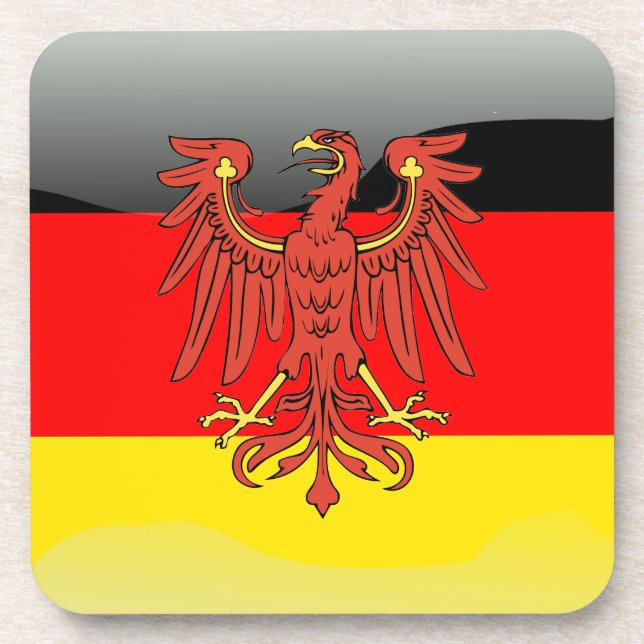 Dessous-de-verre Drapeau glacé allemand (Devant)