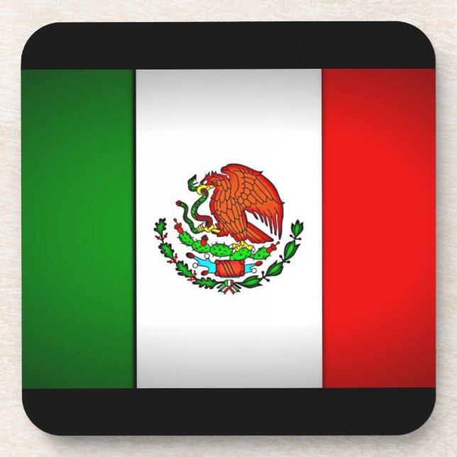 Dessous-de-verre Drapeau mexicain stylisé (Devant)