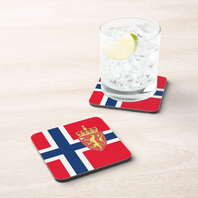 Dessous-de-verre Drapeau norvégien (Côté Droit)
