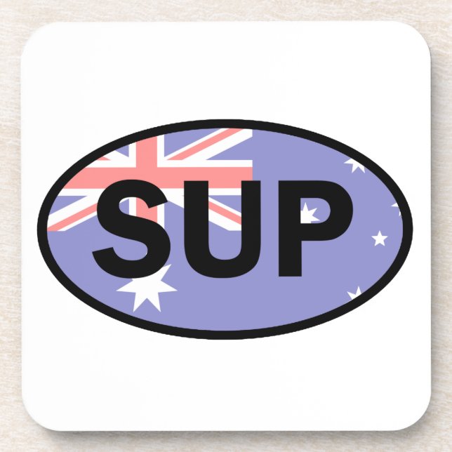 Dessous-de-verre Drapeau Standup Paddleboard Australie (Devant)