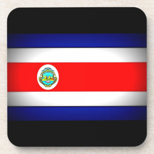 Dessous-de-verre Drapeau stylisé du Costa Rica