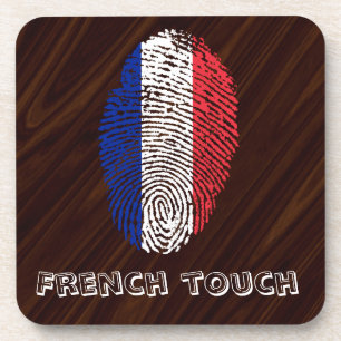 Dessous-de-verre Drapeau tactile français