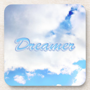 Dessous-de-verre Dreamer Puffy nuages blancs et ciel bleu