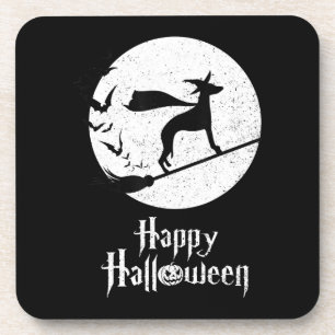 Dessous-de-verre Drôle Halloween Costume Sorcière Amoureux des chie