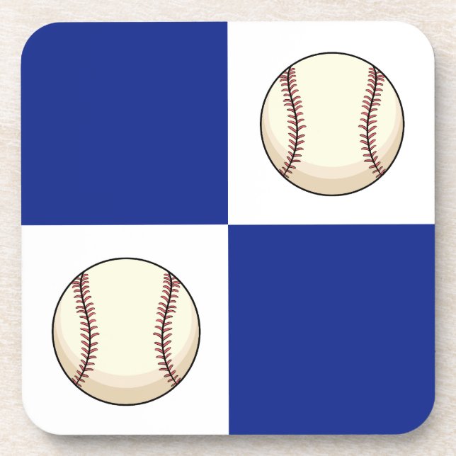 Dessous-de-verre Drôle Modèle photo de baseball (Devant)