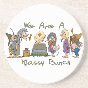 Dessous de verre drôles de grès de terrain de