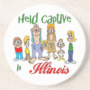 Dessous de verre drôles de grès de terrain de