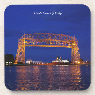Dessous-de-verre Duluth Aerial Lift Bridge & John G. Munson