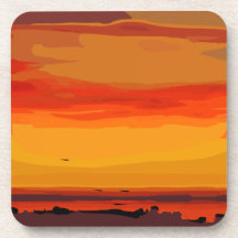 Dessous de verre d'une oeuvre d'art abstraite par 