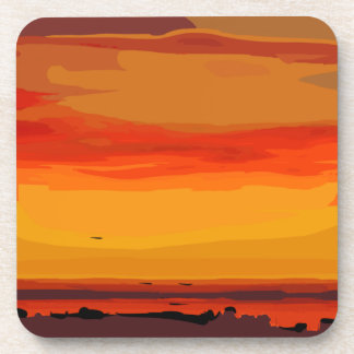 Dessous de verre d'une oeuvre d'art abstraite par 