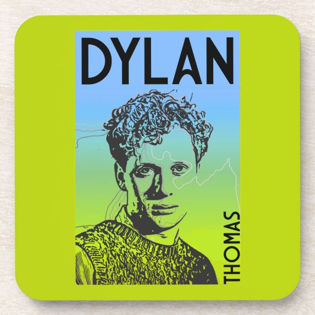 Dessous-de-verre Dylan Thomas Poète gallois (Devant)