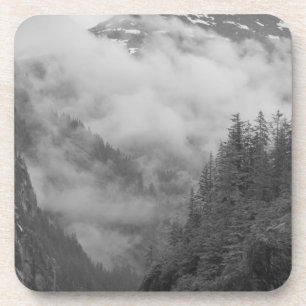 Dessous-de-verre É.-U., Alaska, Juneau, la forêt tropicale couvre l
