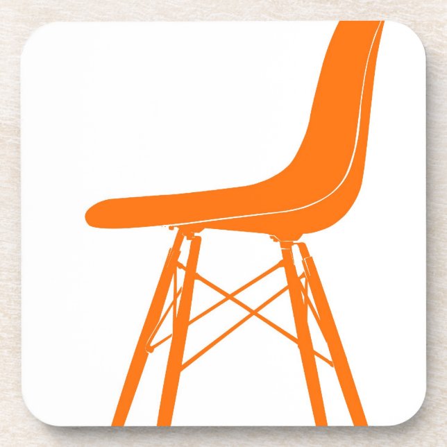 Dessous-de-verre Eames a moulé la chaise latérale en plastique (Devant)