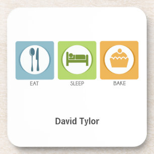 Dessous-de-verre Eat Sleep Bake !