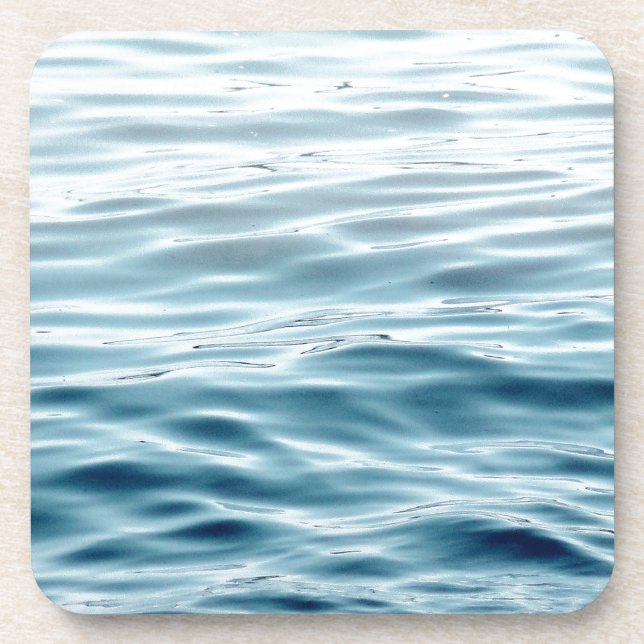 Dessous-de-verre Eau bleue ondulée (Devant)