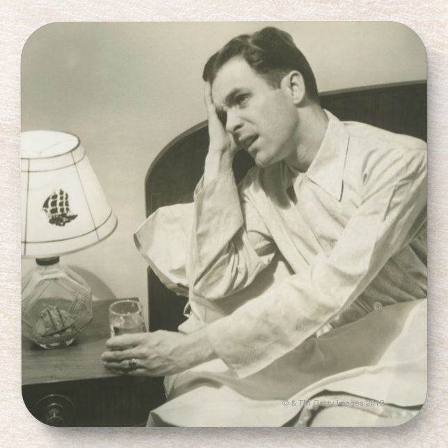 Dessous-de-verre Eau potable d'homme (Devant)