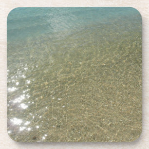 Dessous-de-verre Eau sur la plage I Photographie de nature abstrait