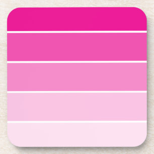 Dessous-de-verre Échantillons de peinture rose vif