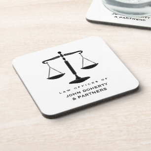 Dessous-de-verre Échelles classiques de justice Cadeaux juridique