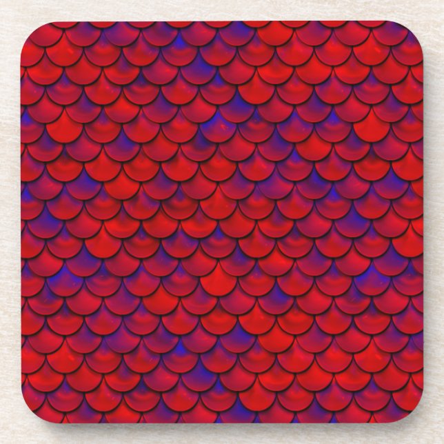 Dessous-de-verre Échelles rouge et violet (Devant)