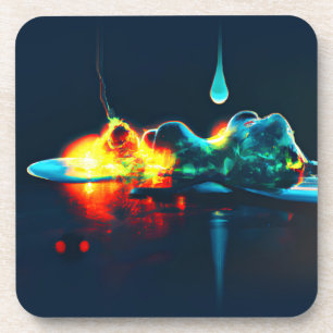 Dessous-de-verre Éclairage Liquide