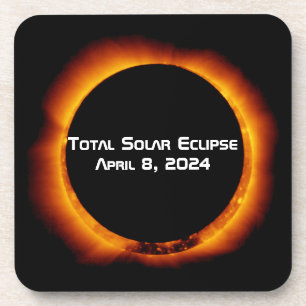 Dessous-de-verre Éclipse solaire totale 2024