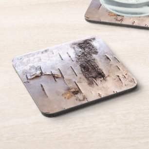 Dessous-de-verre Écorce de bouleau 3D