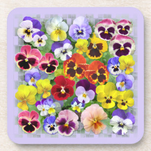 Dessous-de-verre Écran Pansy coloré